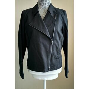 Eileen Fisher Cotton Moto Jacket - Size M - NWOT
